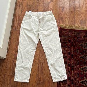 Current/elliot the vintage cropped slim off white H jeans